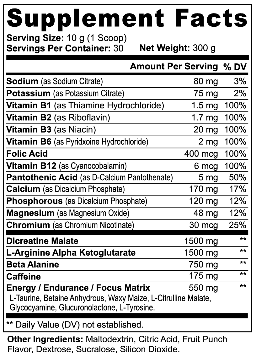 Pre Workout+